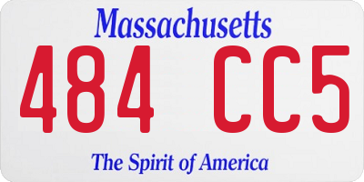 MA license plate 484CC5