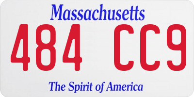 MA license plate 484CC9