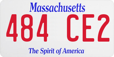 MA license plate 484CE2