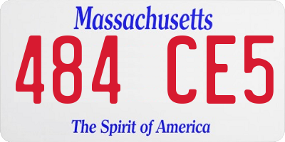 MA license plate 484CE5