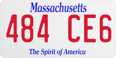 MA license plate 484CE6