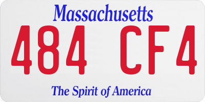 MA license plate 484CF4