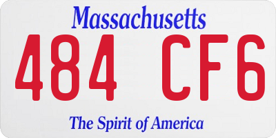 MA license plate 484CF6