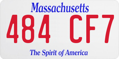 MA license plate 484CF7