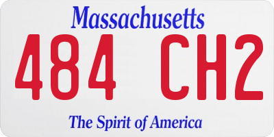 MA license plate 484CH2