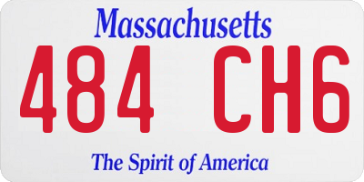 MA license plate 484CH6