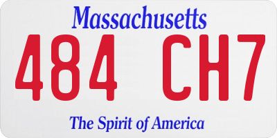 MA license plate 484CH7