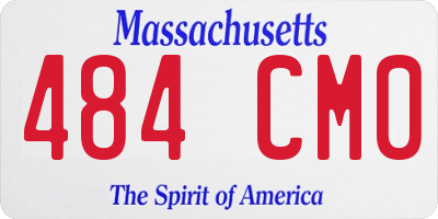 MA license plate 484CM0