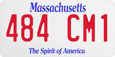 MA license plate 484CM1
