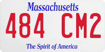 MA license plate 484CM2