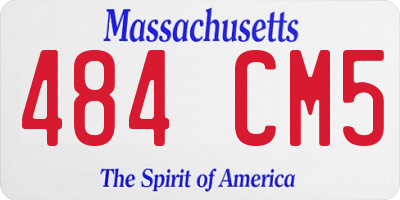 MA license plate 484CM5