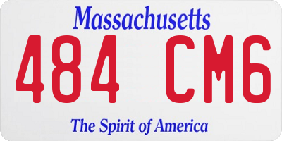 MA license plate 484CM6
