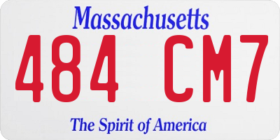 MA license plate 484CM7