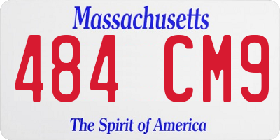 MA license plate 484CM9