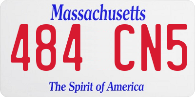 MA license plate 484CN5