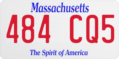 MA license plate 484CQ5