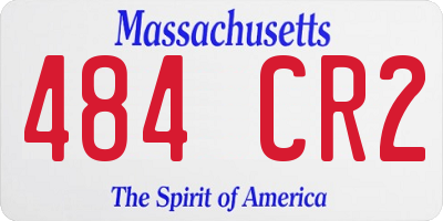 MA license plate 484CR2