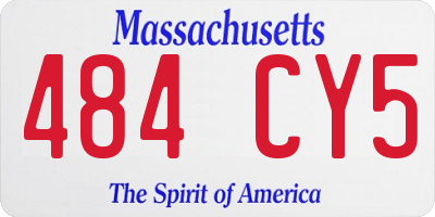 MA license plate 484CY5
