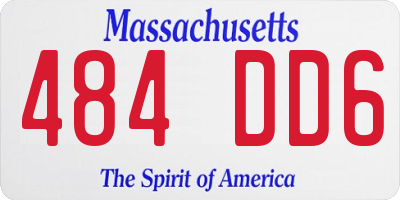 MA license plate 484DD6