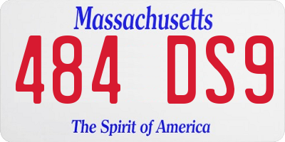 MA license plate 484DS9