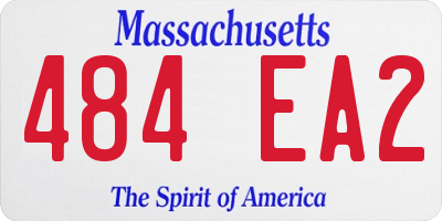MA license plate 484EA2