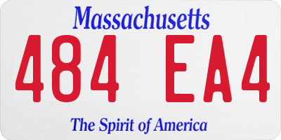 MA license plate 484EA4