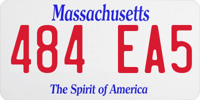 MA license plate 484EA5