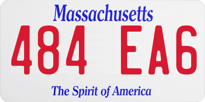 MA license plate 484EA6