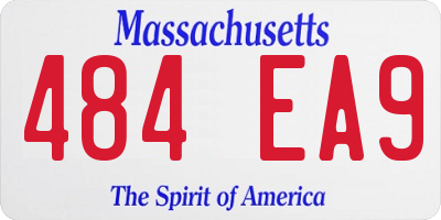 MA license plate 484EA9