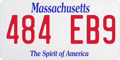 MA license plate 484EB9