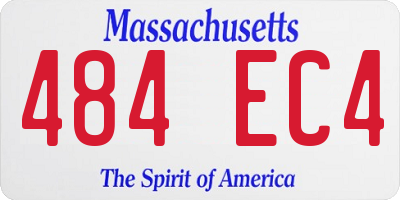 MA license plate 484EC4