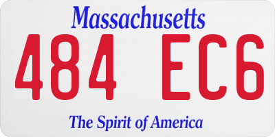 MA license plate 484EC6