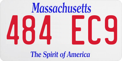 MA license plate 484EC9