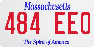 MA license plate 484EE0