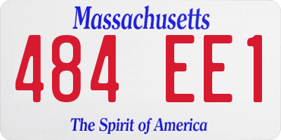 MA license plate 484EE1