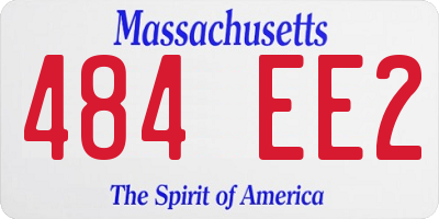 MA license plate 484EE2