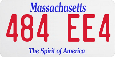 MA license plate 484EE4
