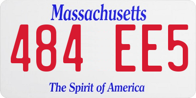 MA license plate 484EE5