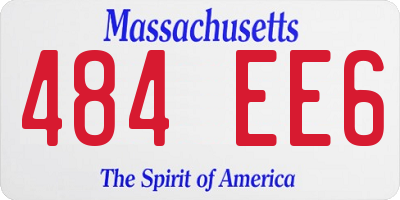MA license plate 484EE6