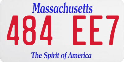 MA license plate 484EE7
