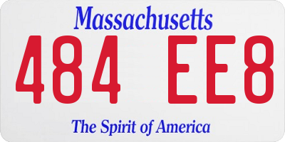 MA license plate 484EE8