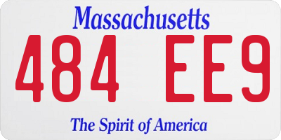 MA license plate 484EE9
