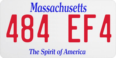 MA license plate 484EF4