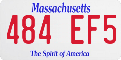 MA license plate 484EF5