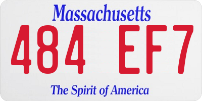 MA license plate 484EF7