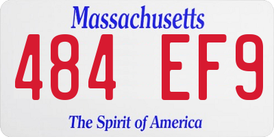 MA license plate 484EF9