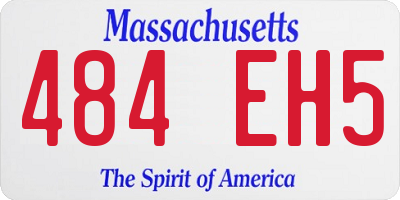 MA license plate 484EH5