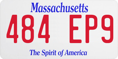 MA license plate 484EP9