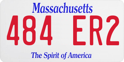 MA license plate 484ER2