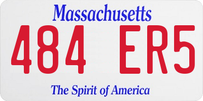 MA license plate 484ER5